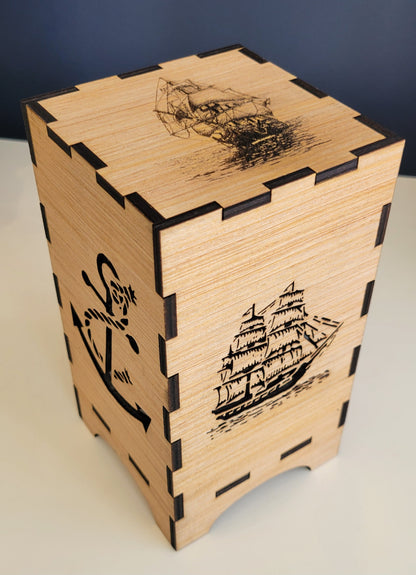 Laser Engraved Maine Themed Lanterns