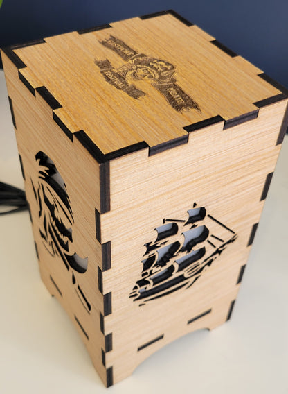 Laser Engraved Maine Themed Lanterns
