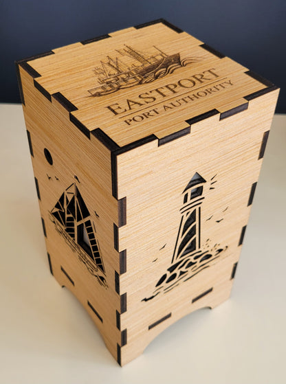 Laser Engraved Maine Themed Lanterns