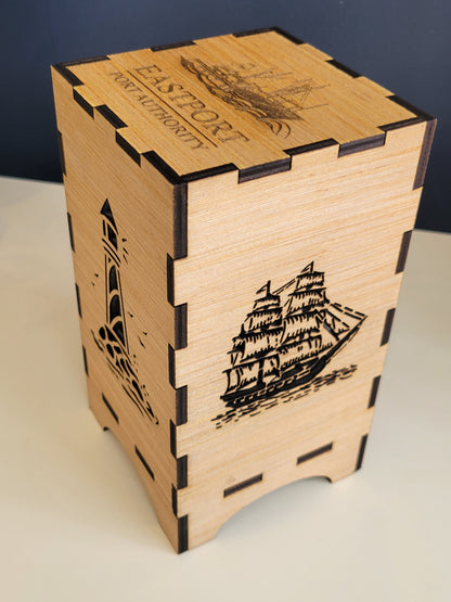 Laser Engraved Maine Themed Lanterns