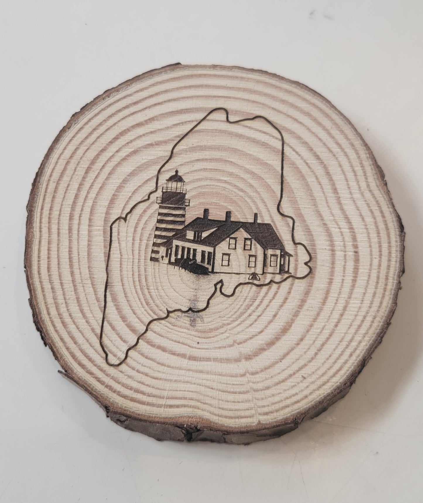 Maine Wood Slices with Images