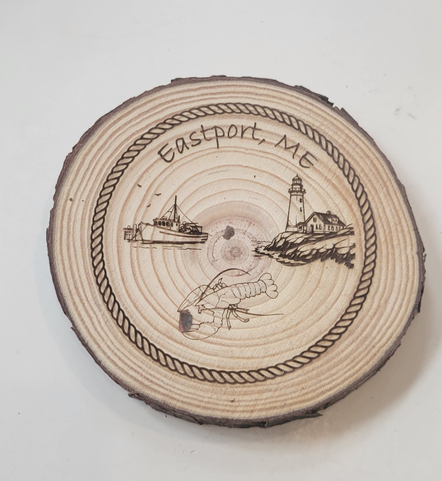 Maine Wood Slices with Images