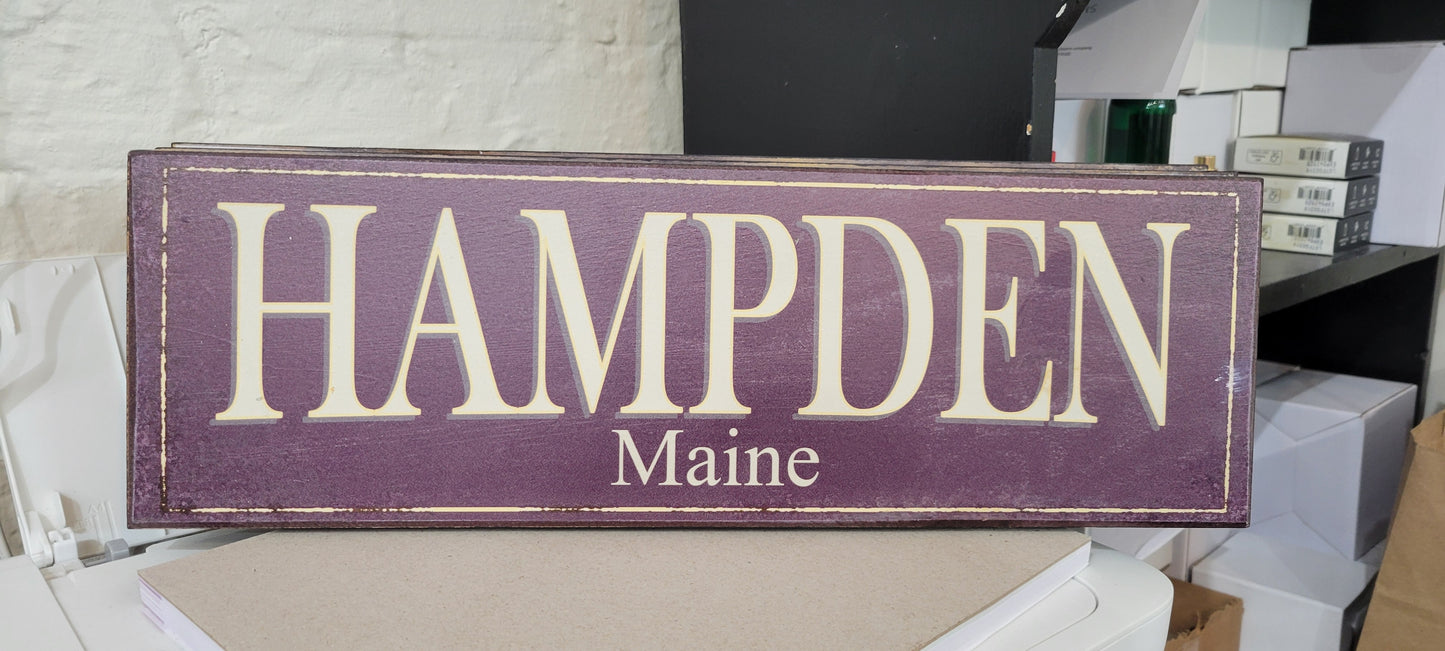Local Maine Town Signs