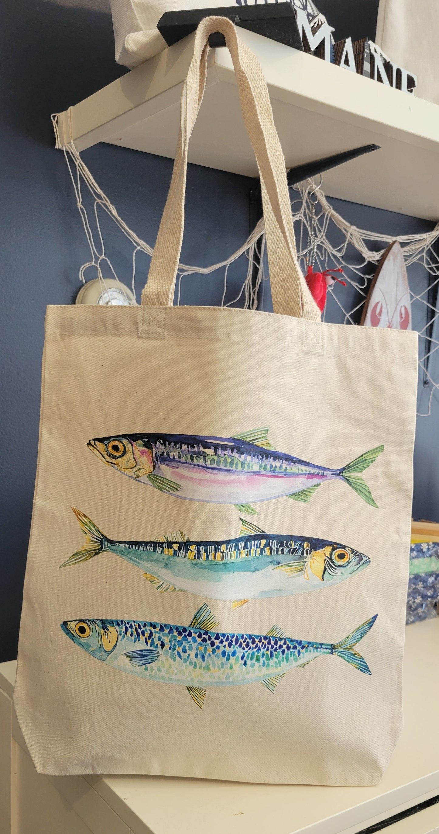 Sardine Tote Bags