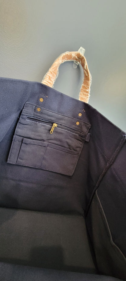 CanvasTote with Leather Handles
