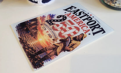 America's 250th (Eastport) Glass Cutting Board