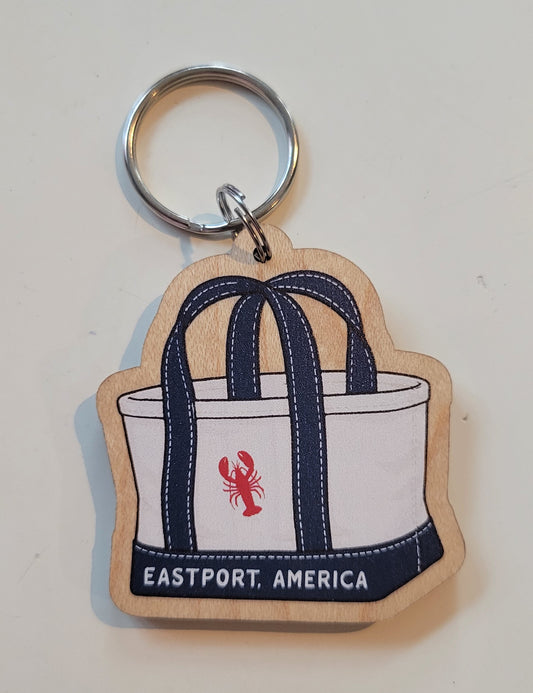 Tote Bag Keychains with Custom Text