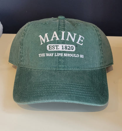 Maine Scene Baseball Hats