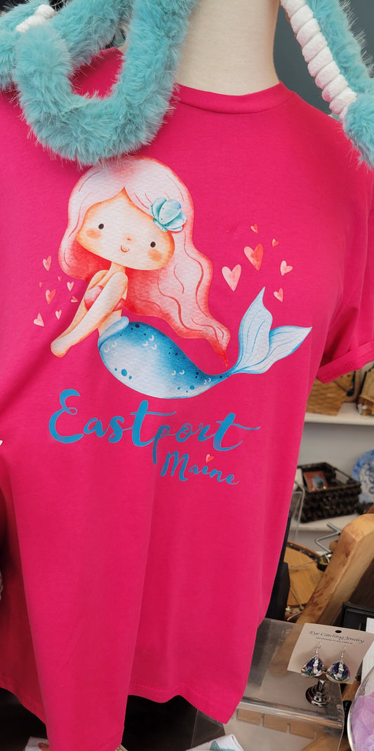 Youth Mermaid T-Shirts-Eastport, Maine