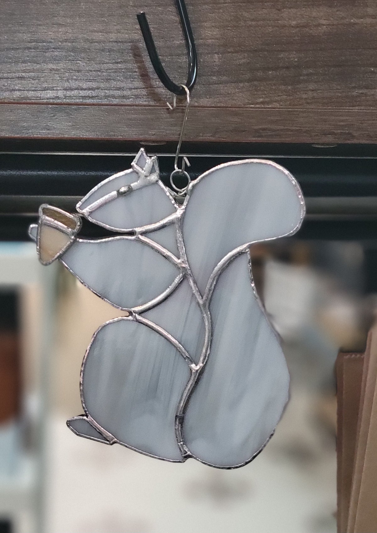 Squirrel-Stained Glass
