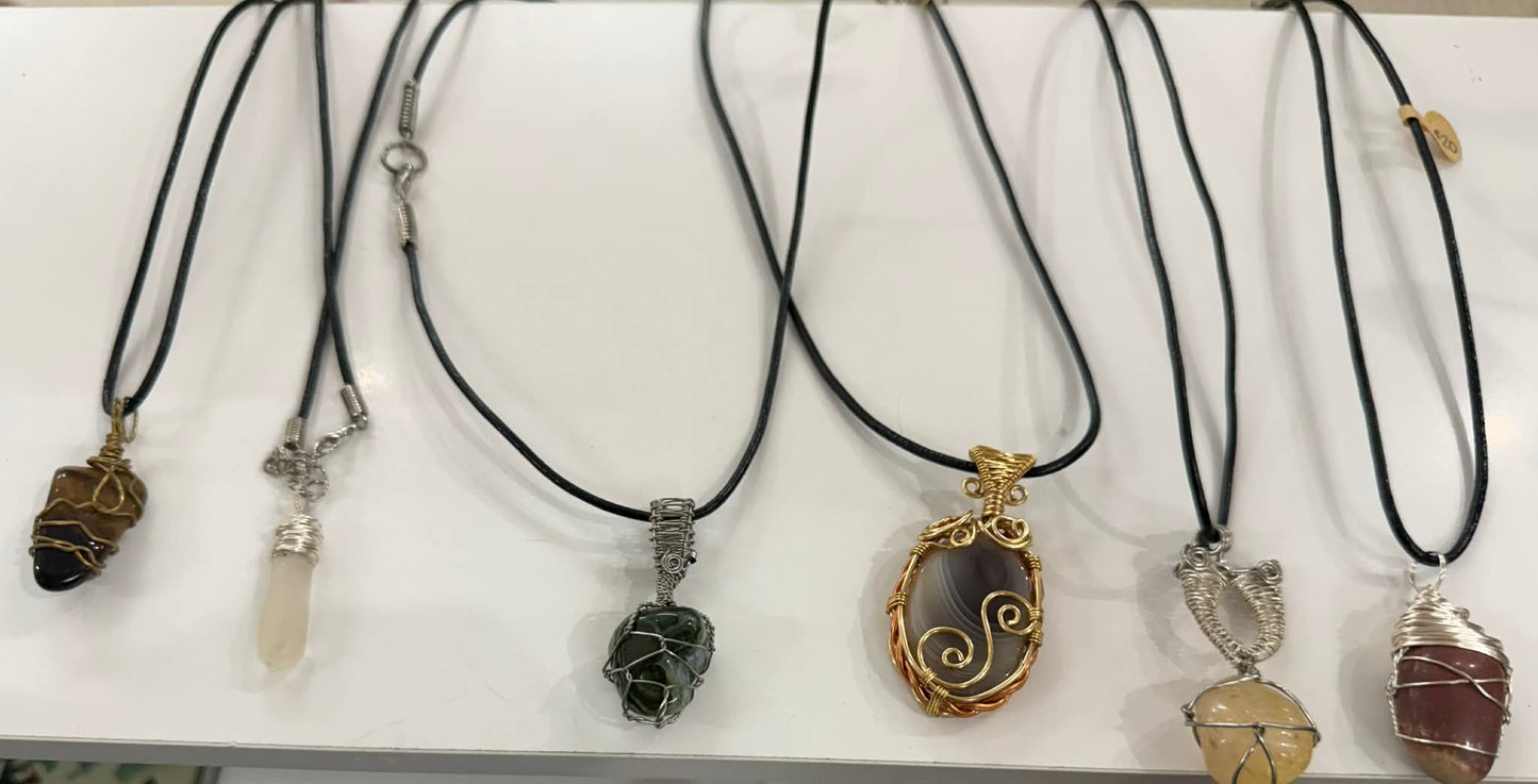 Stone Wrapped Necklaces