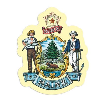 Seal of Maine United States Patriotic Mini Sticker 20 ct