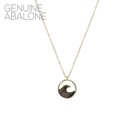 Wave Necklace Abalone