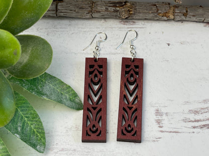 Rectangle Mandala Earrings