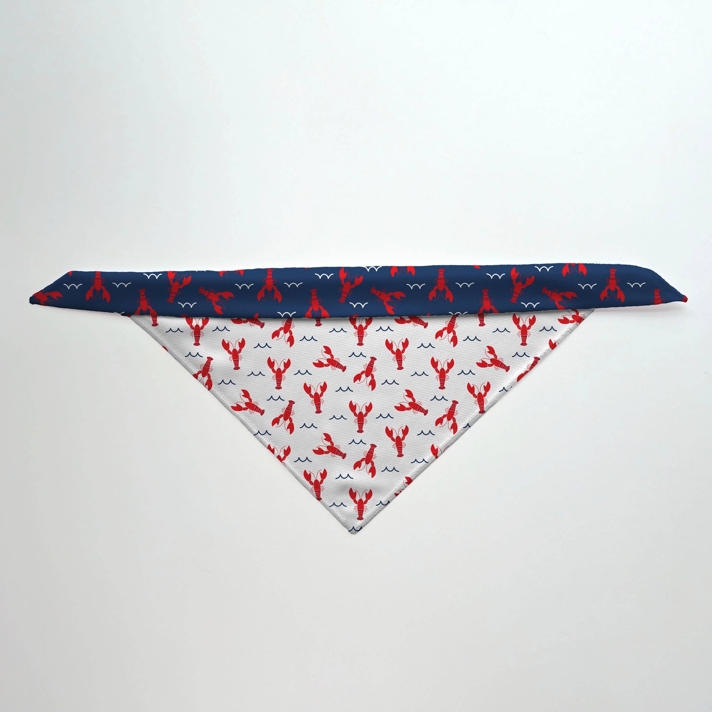 Lobster Reversible Dog Bandana
