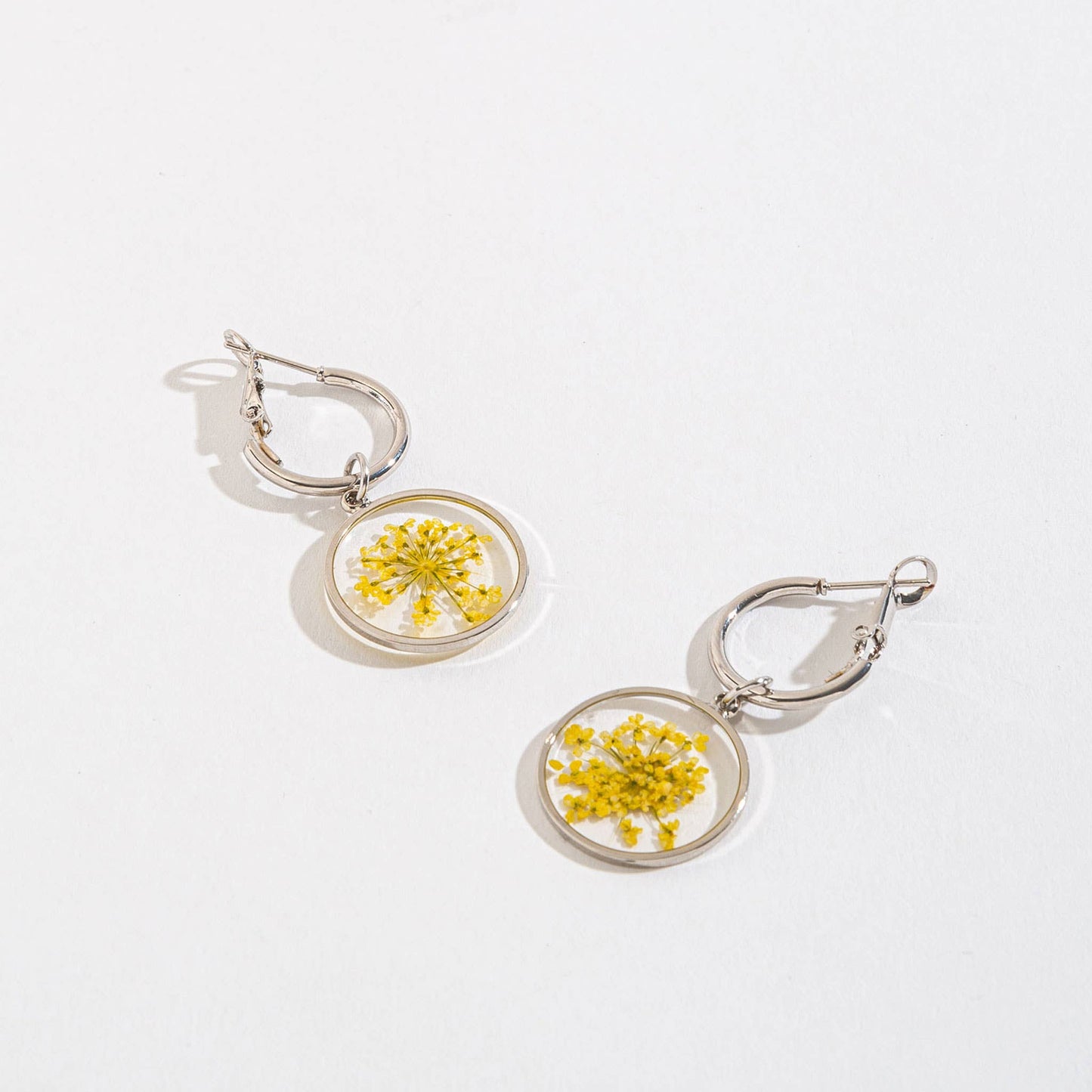 - Briar Floral Hoop Drop Earrings