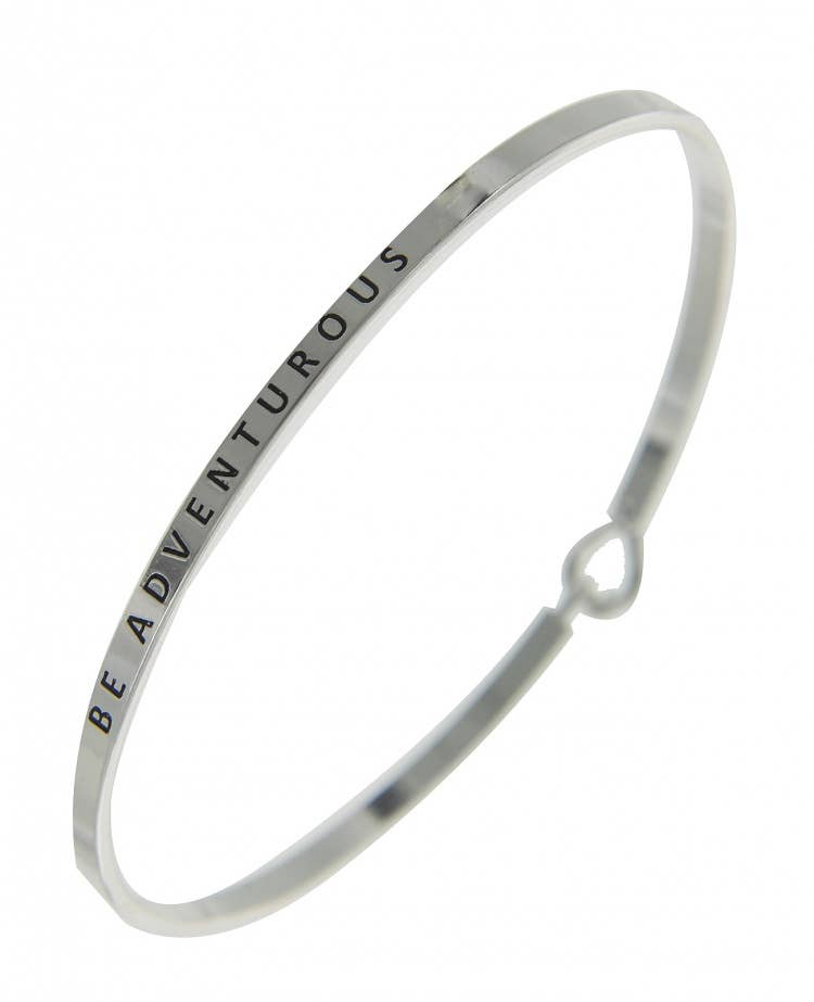 BE ADVENTUROUS_3mm Inspired Message Bangle