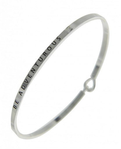 BE ADVENTUROUS_3mm Inspired Message Bangle