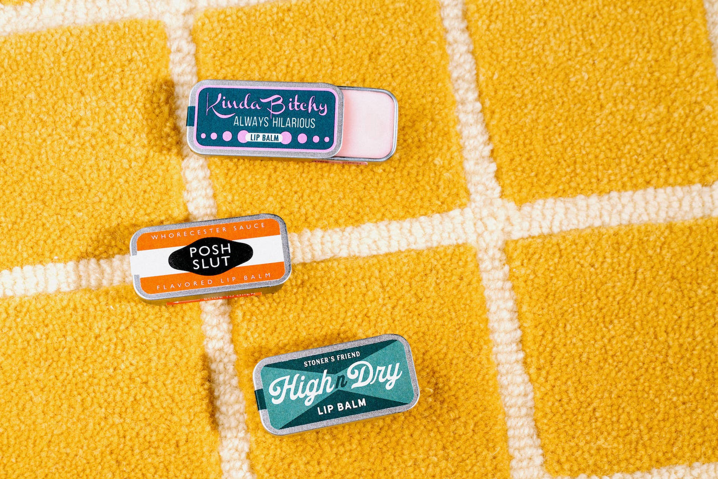 Whiskey River Lip Balm | Funny Old School Tin
