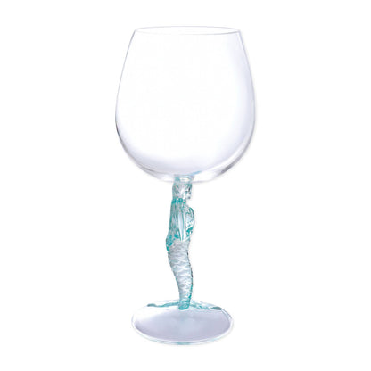 Mermaid 17oz Acrylic Plastic Wine Glass