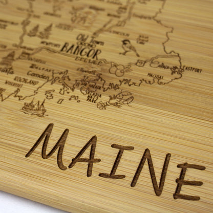 A Slice of Life Maine Cutting & Charcuterie Board