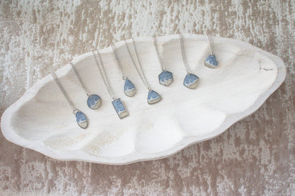 Custom Sand Necklaces Silver