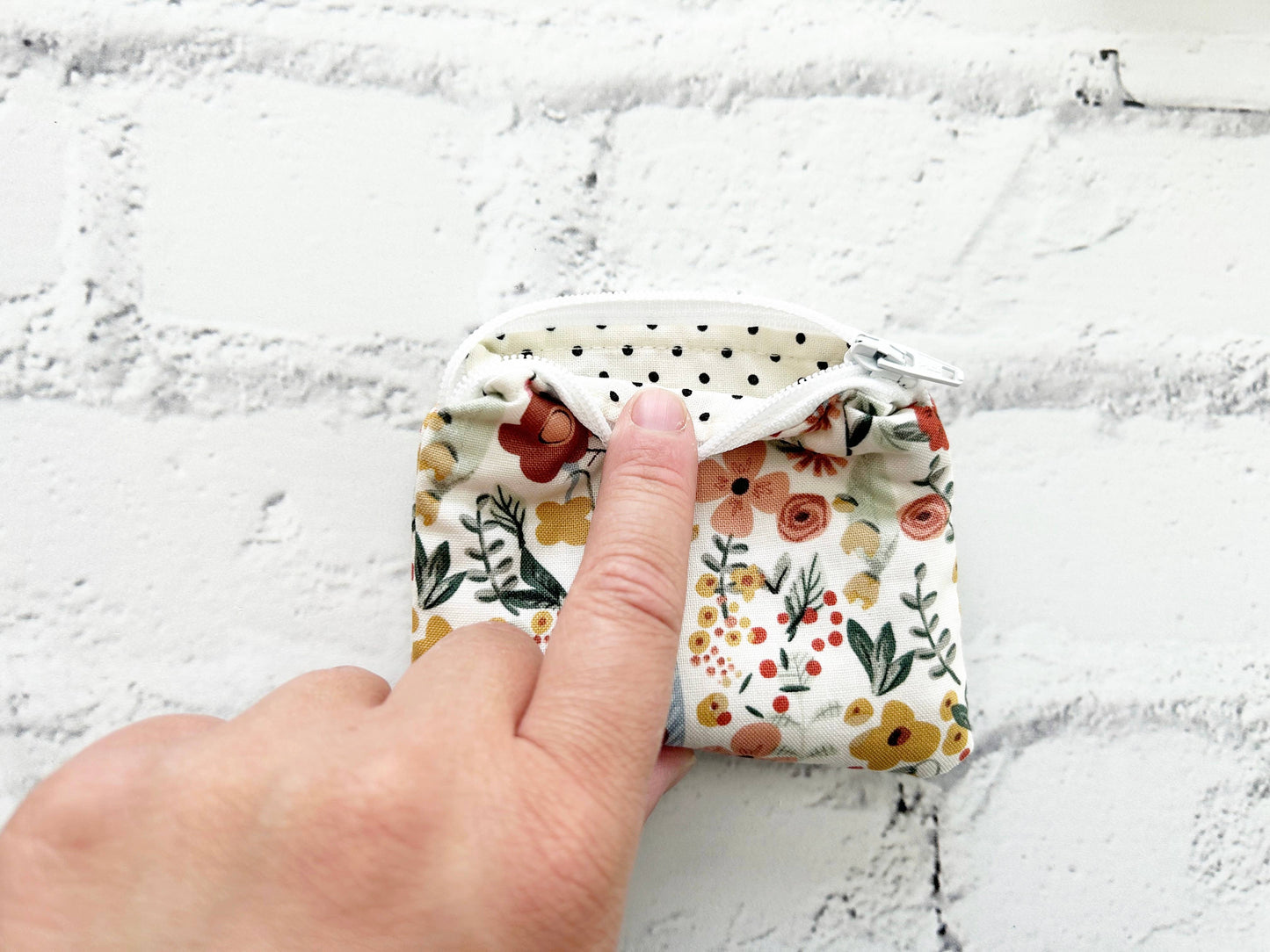 Small Fabric Pouch-Summer Florals