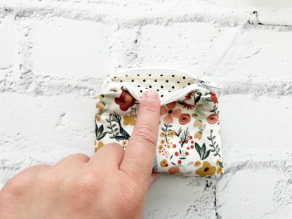 Small Fabric Pouch-Summer Florals