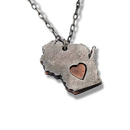 Home State Jewelry - Pewter State Necklace