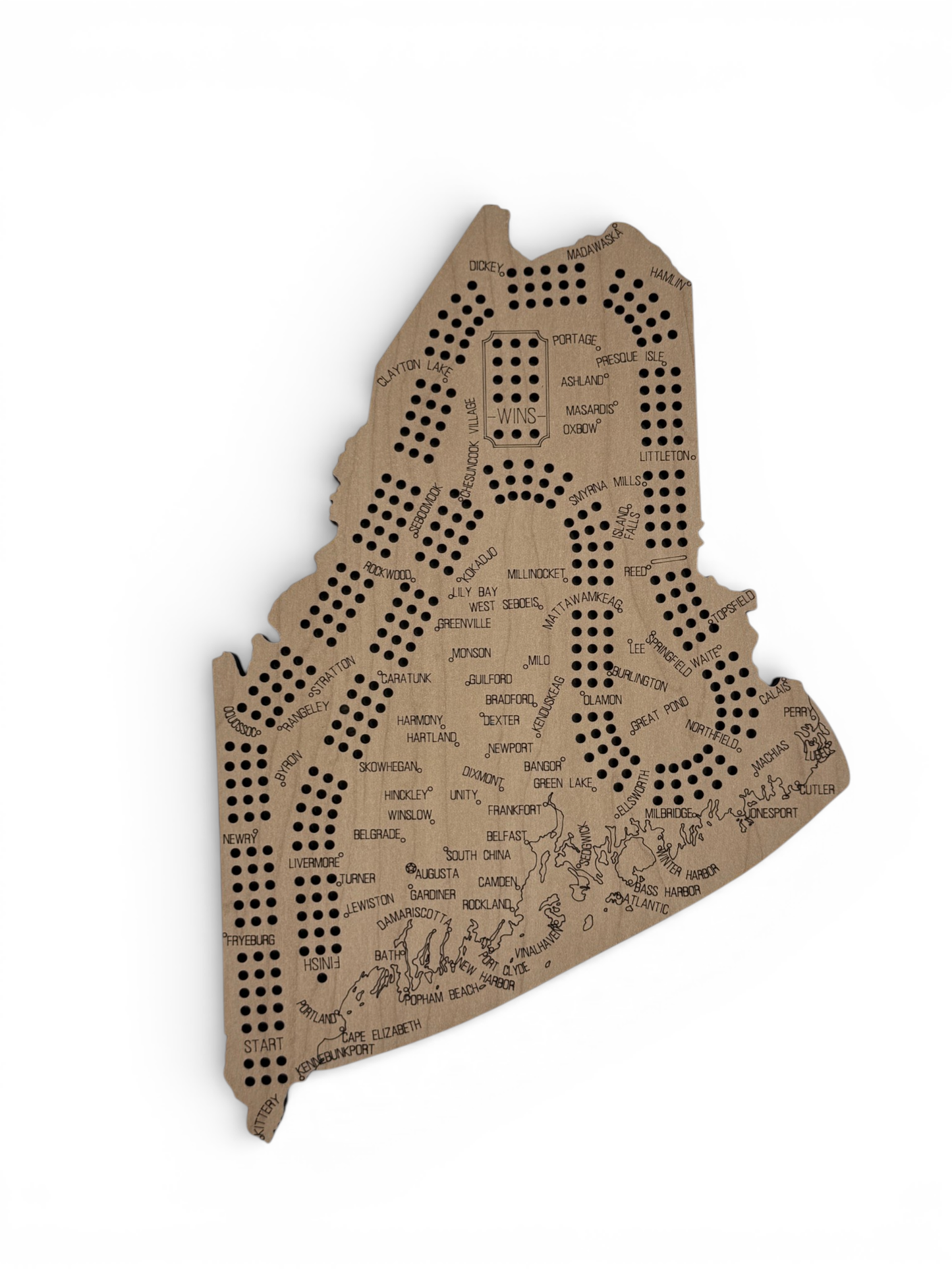 Maine Cribbage Board Set