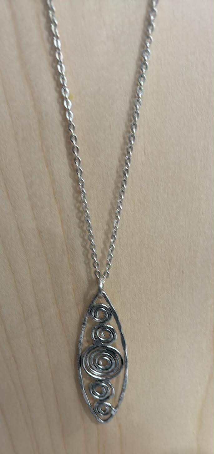 Anju Long Necklace Antique Copper