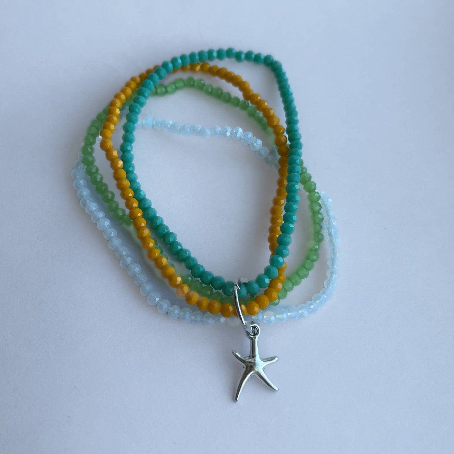 Kanani Multi Row Beaded Coastal Charm Bracelet
