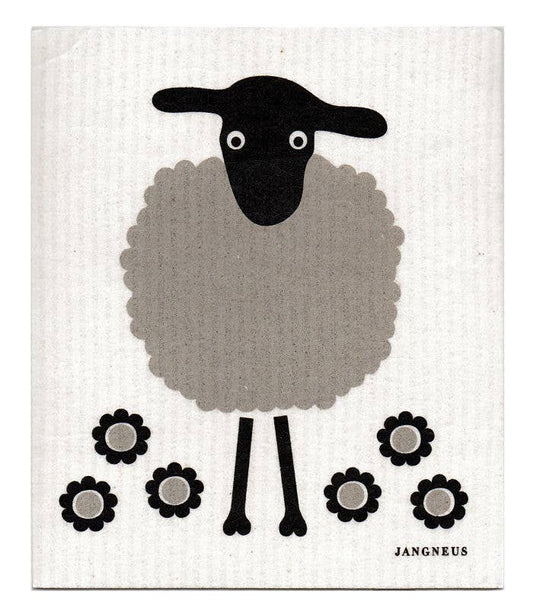 Swedish Dishcloth - Sheep - Black