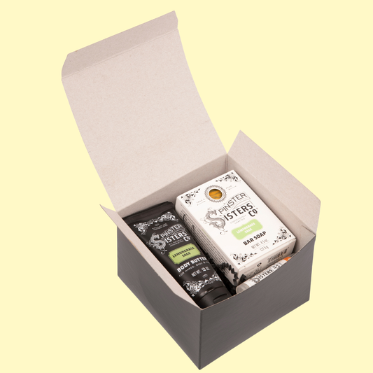 Lemongrass Sage Starter Set- Lip Balm, Bar Soap, Body Butter