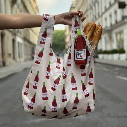 2-in-1 Bag Charm & Reusable Shopper Bag - Canned Sardines
