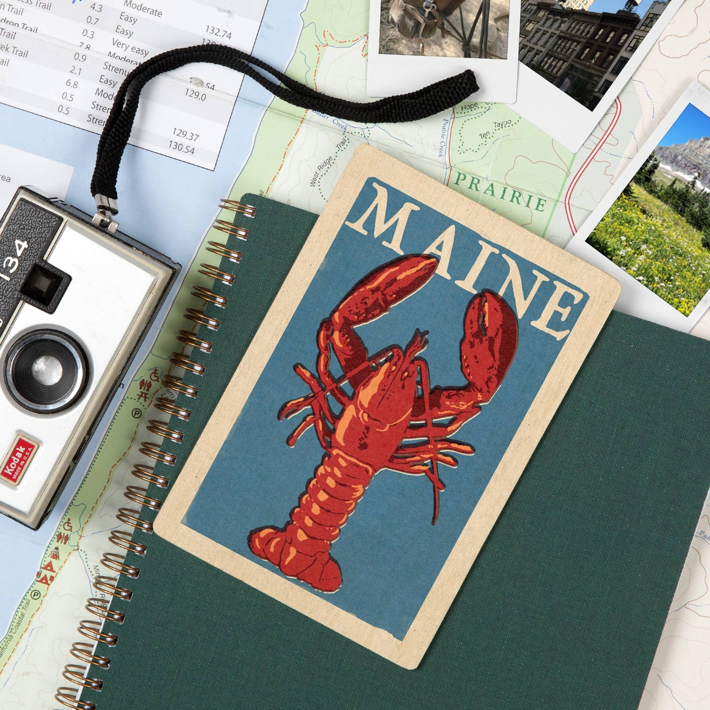 Maine Lobster WOOD POSTCARD