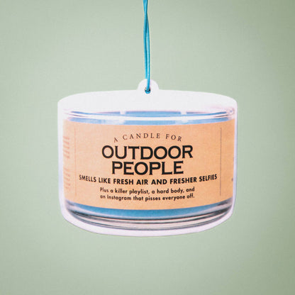 Outdoor People Air Freshener | Funny Car Air Freshener