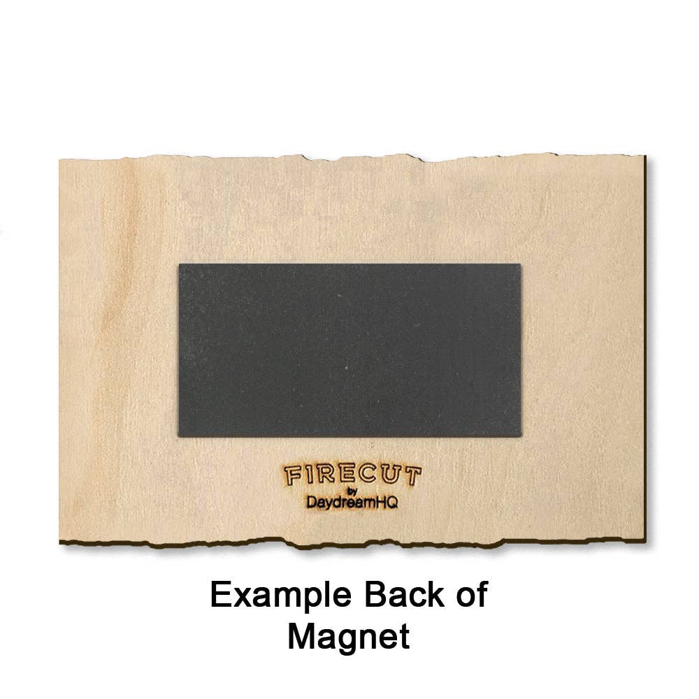 Maine State Flag - Live Edge Magnet