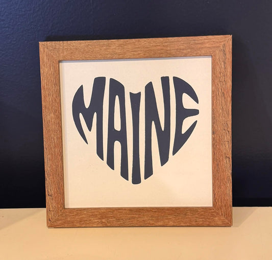 Maine Themed Wooden Signs
