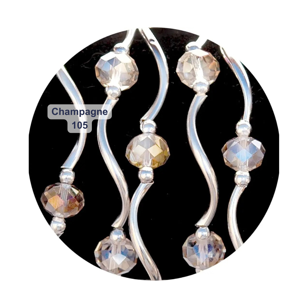 Classic Crystal Beaded Stretch Bracelets