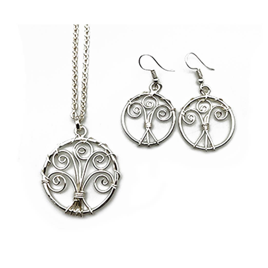 Silver Plated Necklace - Smaller Size Tree