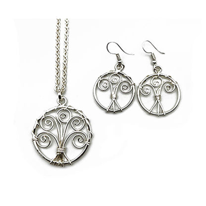 Silver Plated Necklace - Smaller Size Tree