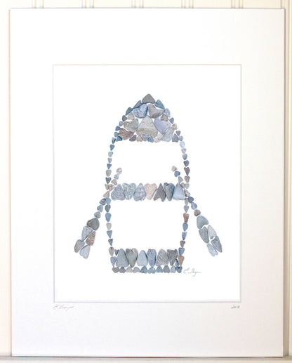 Coastal art | Rowboat art print
