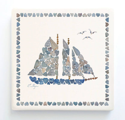 Coastal trivets | Schooner trivets | Sailboat hotplate