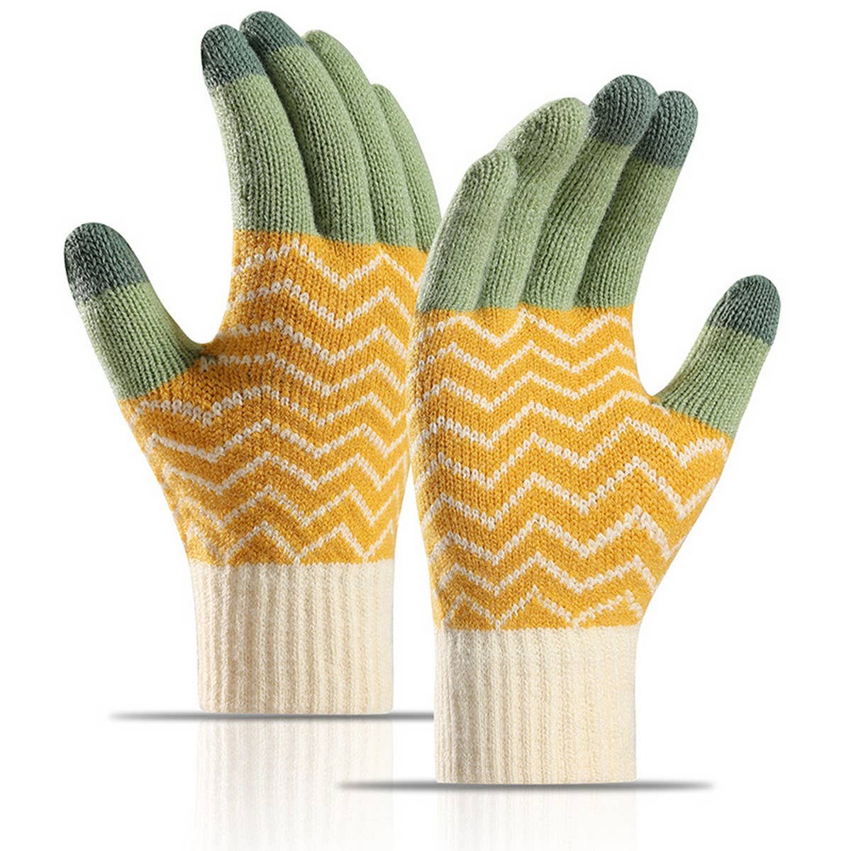 Alpaca Blend Wool Knit Gloves – Thermal Touchscreen