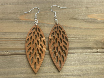 Discover the Luxury of Wooden Feather Lightweight Earrings