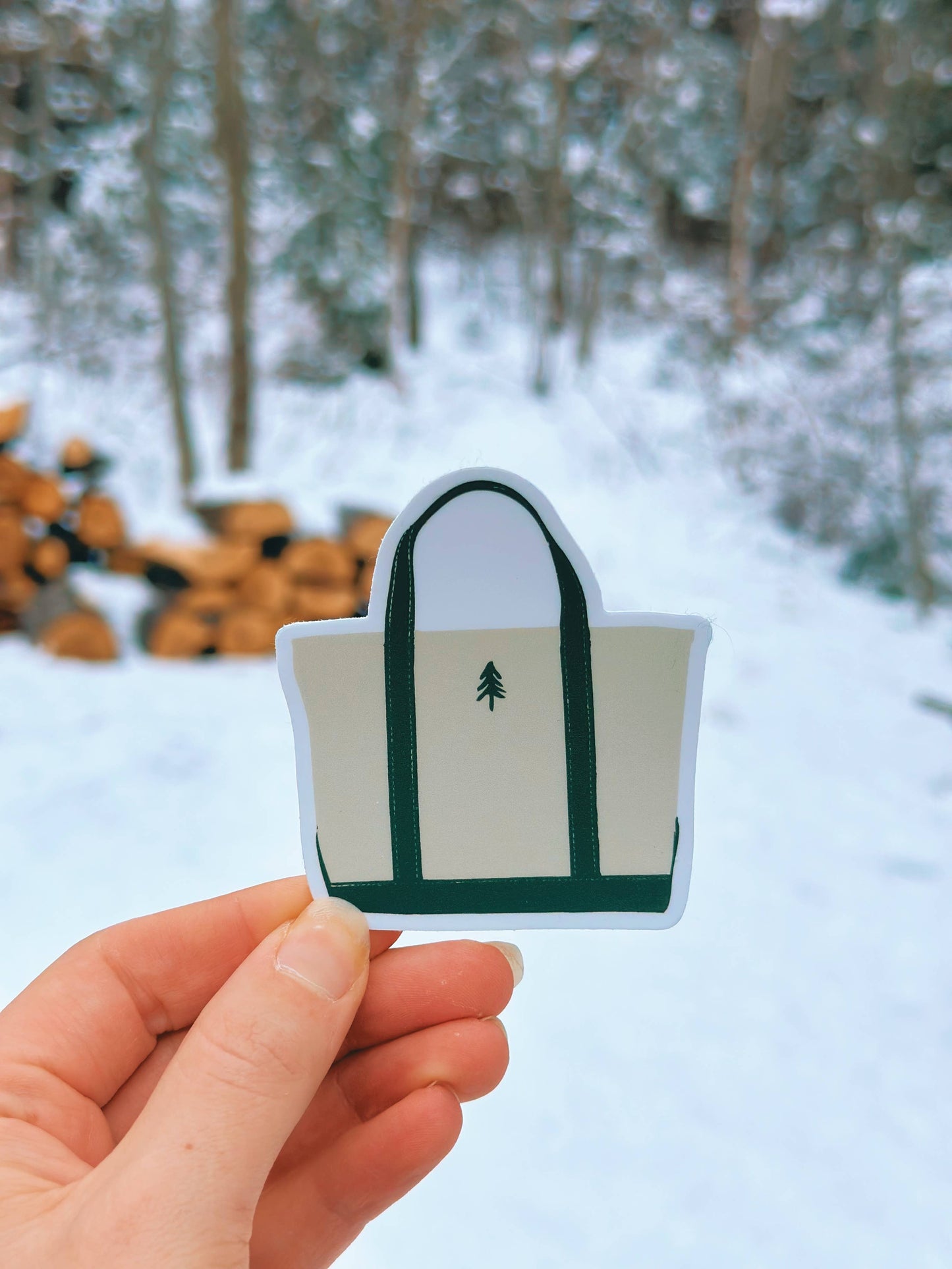 Canvas Tote Sticker | Boat Tote Sticker