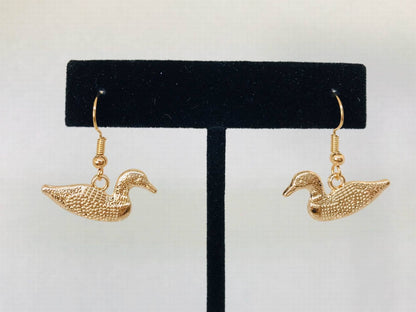 Gold Loon Earrings