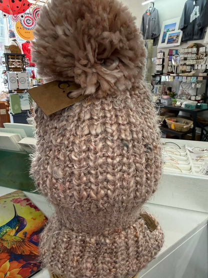 C.C Winter Hat with Oversized Pom