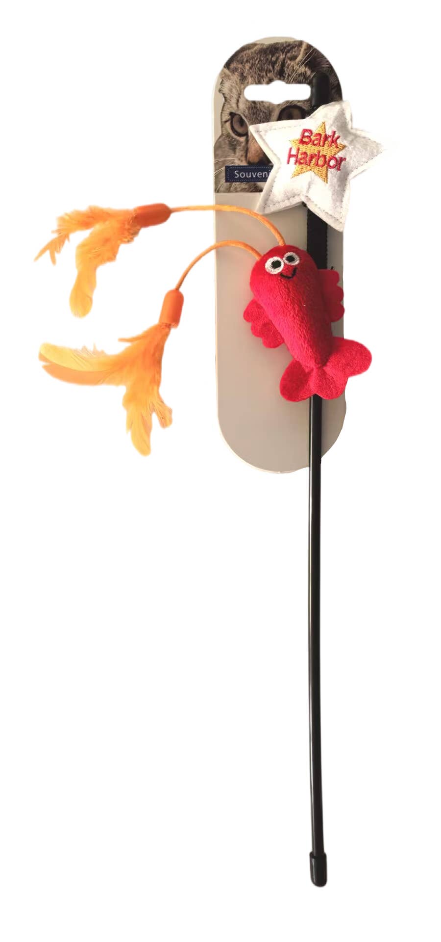 Maine Lobster Cat Wand toy